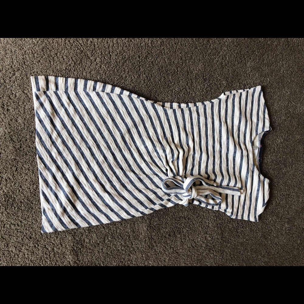 Saturday Sunday blue and white striped dress. XS.